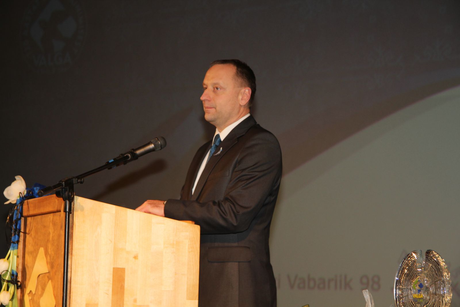 Eesti Vabariigi 98.Aastapäevale pühendatud Valga linnavolikogu esimehe ja Valga linnapea vastuvõtt
